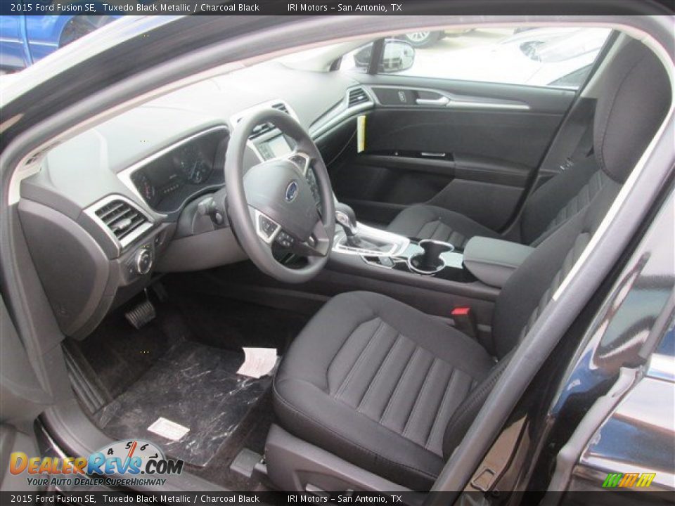 2015 Ford Fusion SE Tuxedo Black Metallic / Charcoal Black Photo #21