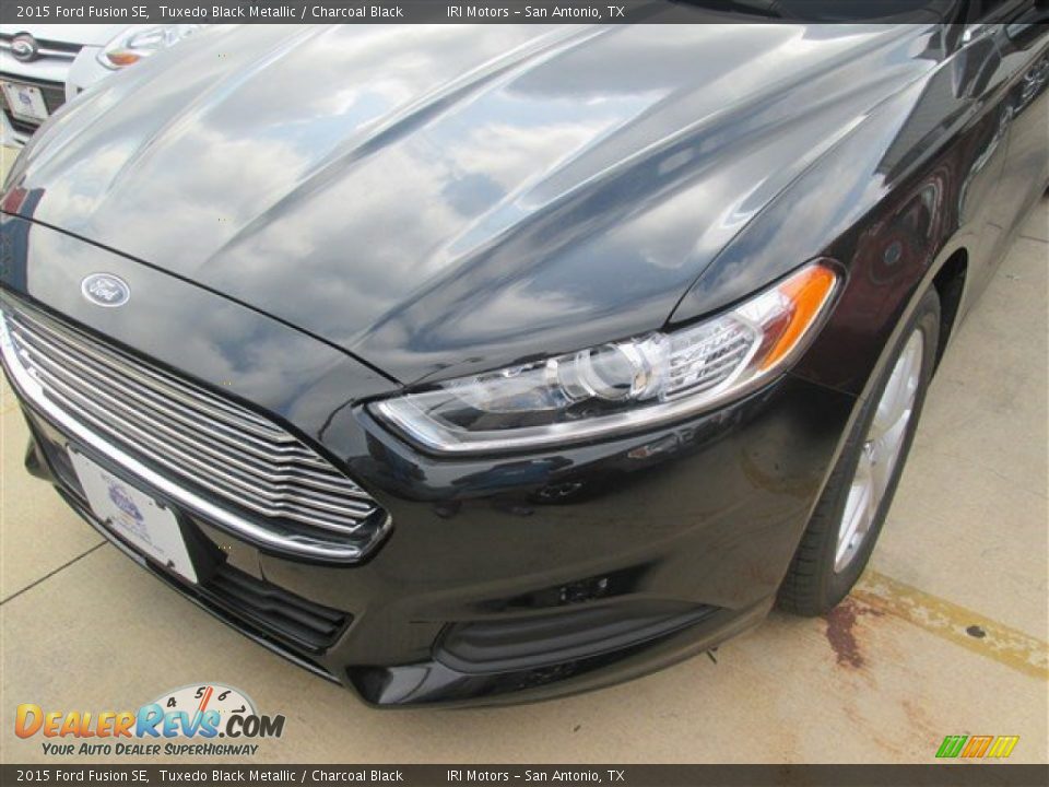 2015 Ford Fusion SE Tuxedo Black Metallic / Charcoal Black Photo #24