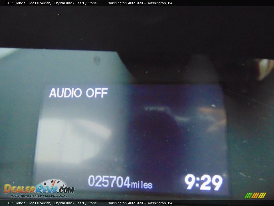 2012 Honda Civic LX Sedan Crystal Black Pearl / Stone Photo #20