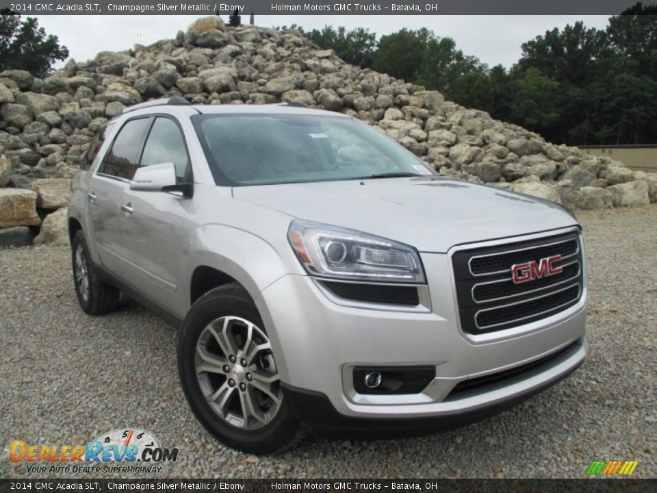 2014 GMC Acadia SLT Champagne Silver Metallic / Ebony Photo #1