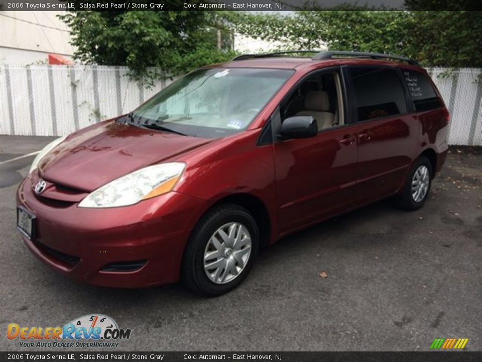2006 Toyota Sienna LE Salsa Red Pearl / Stone Gray Photo #1
