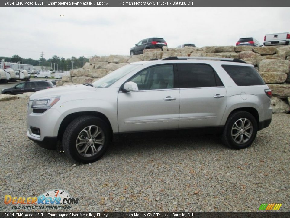 2014 GMC Acadia SLT Champagne Silver Metallic / Ebony Photo #3