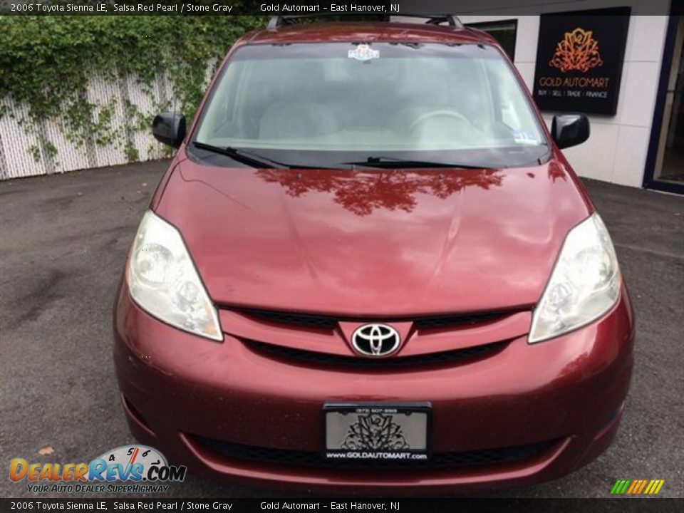 2006 Toyota Sienna LE Salsa Red Pearl / Stone Gray Photo #3