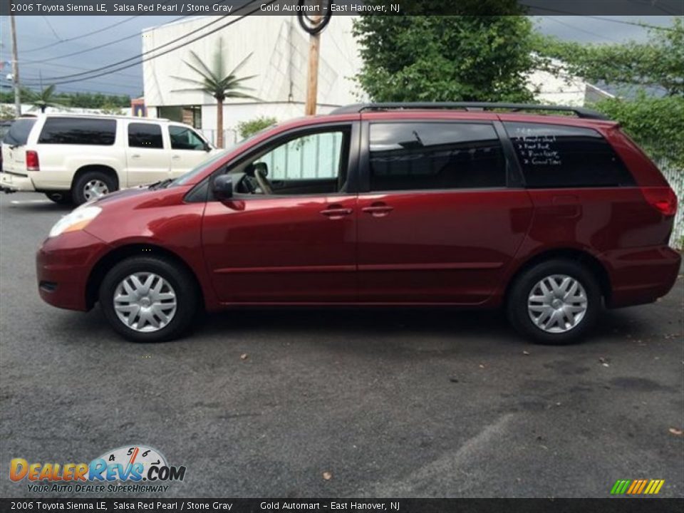 2006 Toyota Sienna LE Salsa Red Pearl / Stone Gray Photo #4