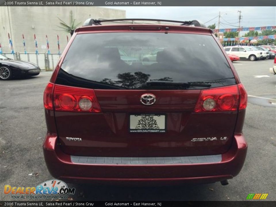 2006 Toyota Sienna LE Salsa Red Pearl / Stone Gray Photo #6