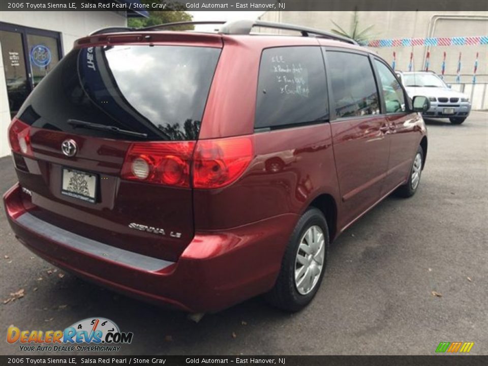 2006 Toyota Sienna LE Salsa Red Pearl / Stone Gray Photo #7