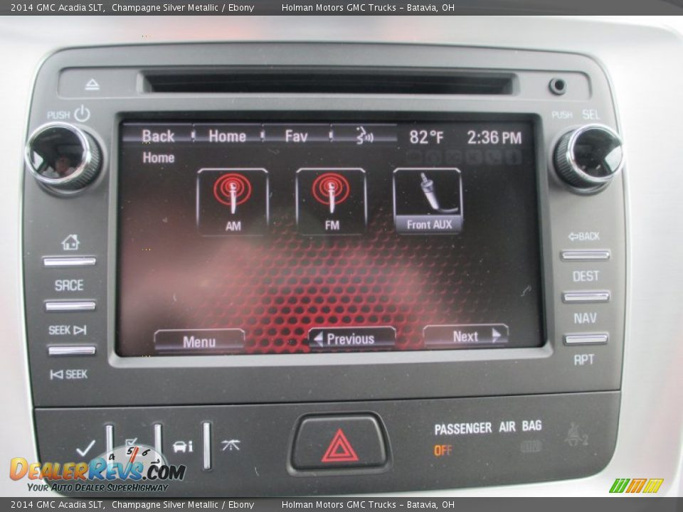 2014 GMC Acadia SLT Champagne Silver Metallic / Ebony Photo #10