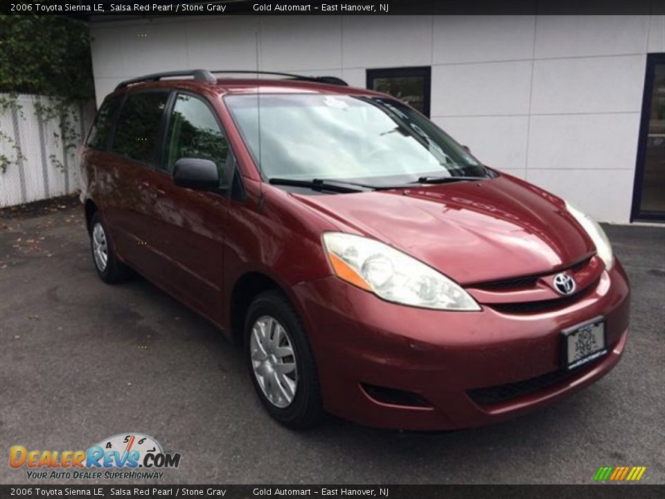 2006 Toyota Sienna LE Salsa Red Pearl / Stone Gray Photo #9