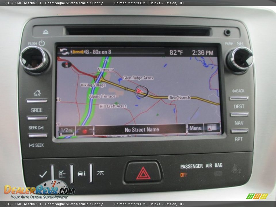 2014 GMC Acadia SLT Champagne Silver Metallic / Ebony Photo #11