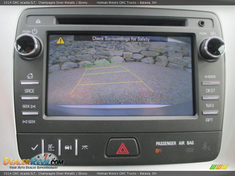 2014 GMC Acadia SLT Champagne Silver Metallic / Ebony Photo #13