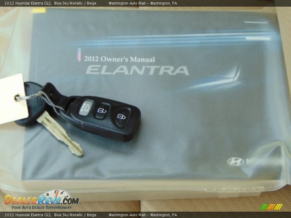 2012 Hyundai Elantra GLS Blue Sky Metallic / Beige Photo #18