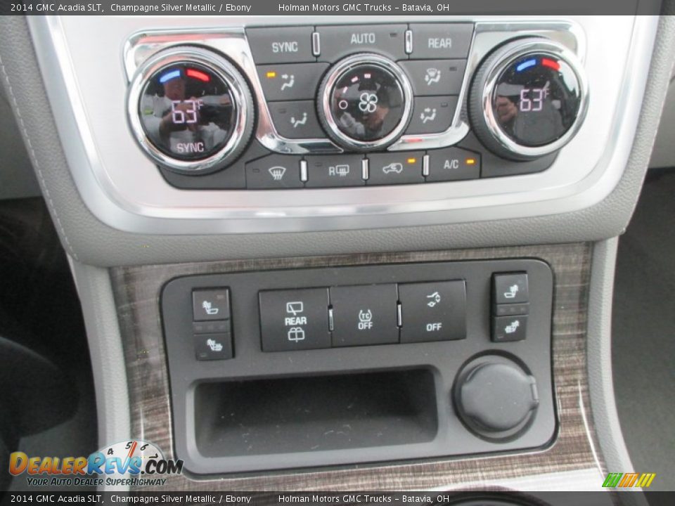 2014 GMC Acadia SLT Champagne Silver Metallic / Ebony Photo #14