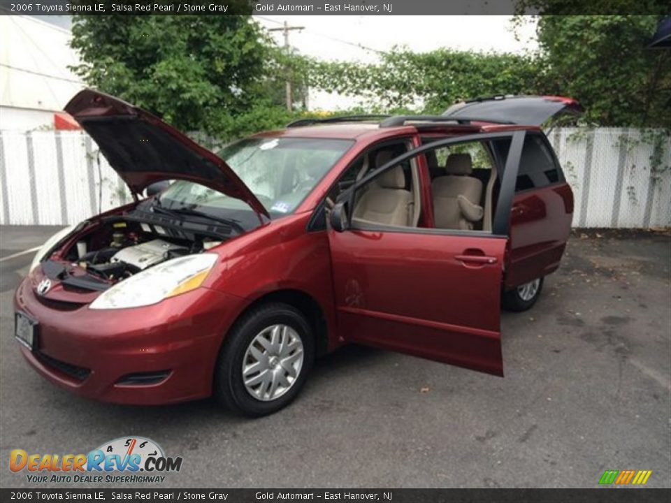 2006 Toyota Sienna LE Salsa Red Pearl / Stone Gray Photo #13