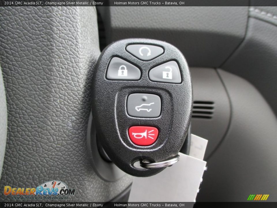 2014 GMC Acadia SLT Champagne Silver Metallic / Ebony Photo #16