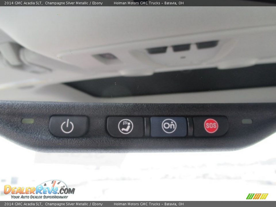 2014 GMC Acadia SLT Champagne Silver Metallic / Ebony Photo #22