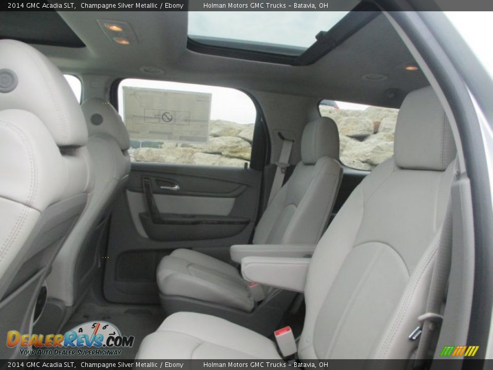 2014 GMC Acadia SLT Champagne Silver Metallic / Ebony Photo #27