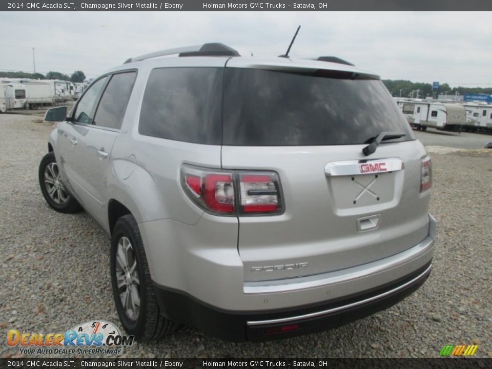 2014 GMC Acadia SLT Champagne Silver Metallic / Ebony Photo #29