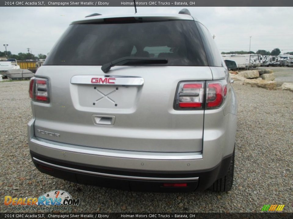 2014 GMC Acadia SLT Champagne Silver Metallic / Ebony Photo #33