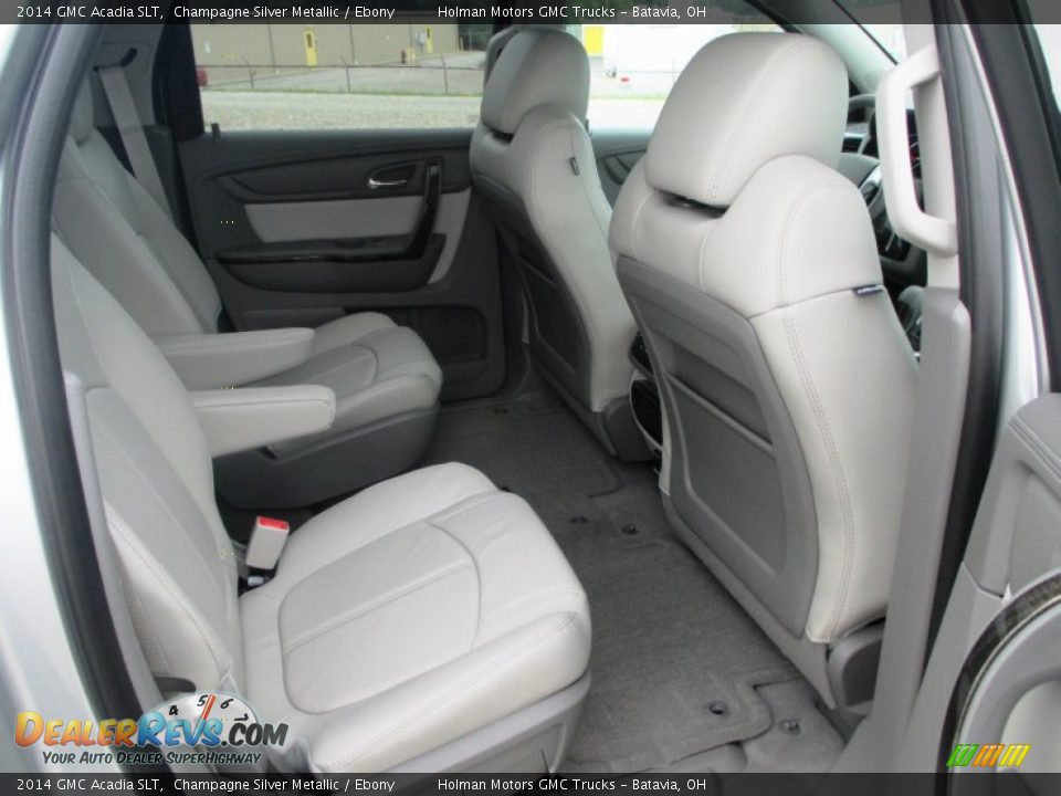 2014 GMC Acadia SLT Champagne Silver Metallic / Ebony Photo #34