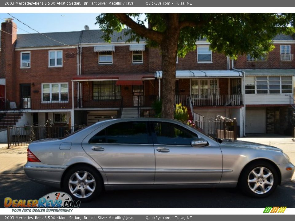2003 Mercedes-Benz S 500 4Matic Sedan Brilliant Silver Metallic / Java Photo #1