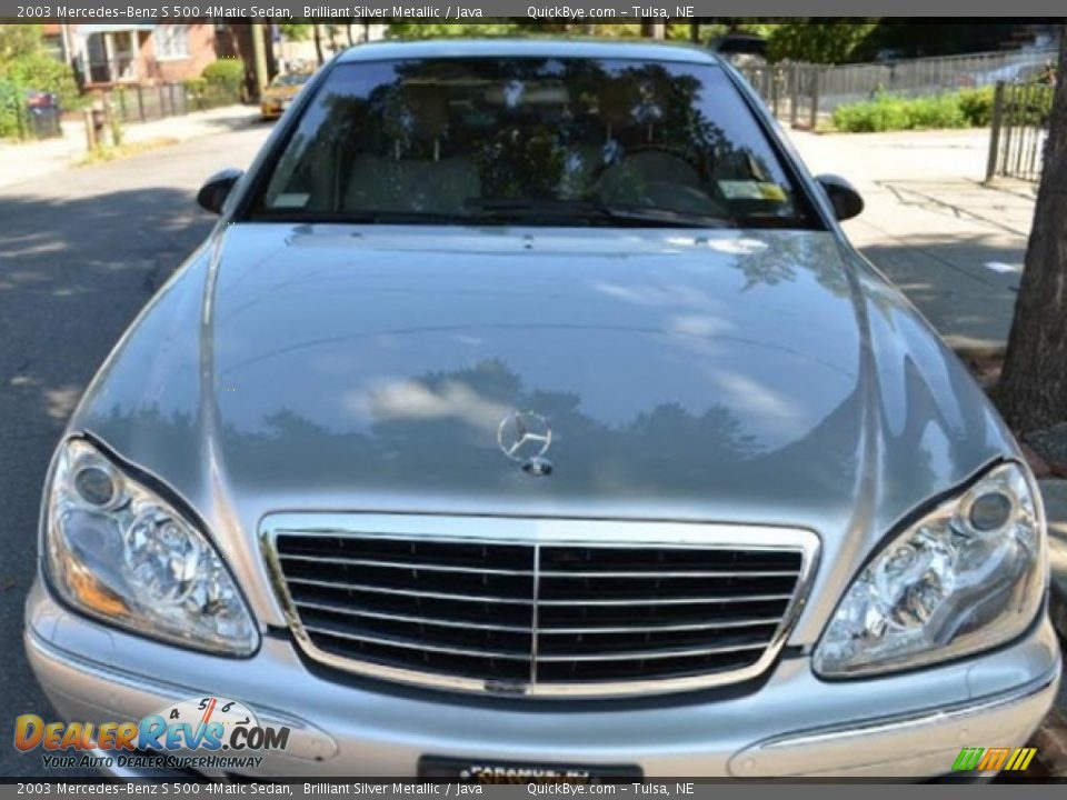 2003 Mercedes-Benz S 500 4Matic Sedan Brilliant Silver Metallic / Java Photo #2