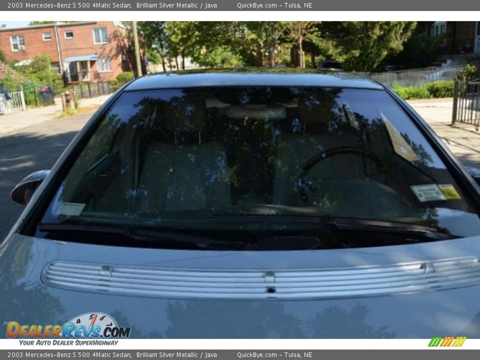 2003 Mercedes-Benz S 500 4Matic Sedan Brilliant Silver Metallic / Java Photo #4