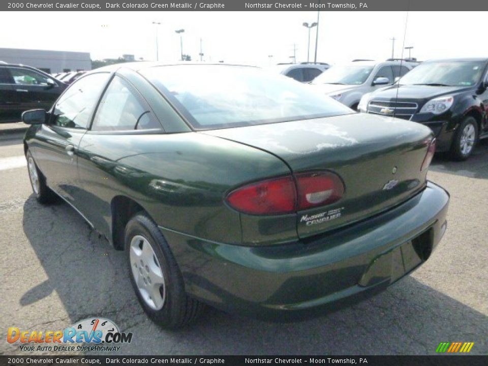 2000 Chevrolet Cavalier Coupe Dark Colorado Green Metallic / Graphite Photo #2