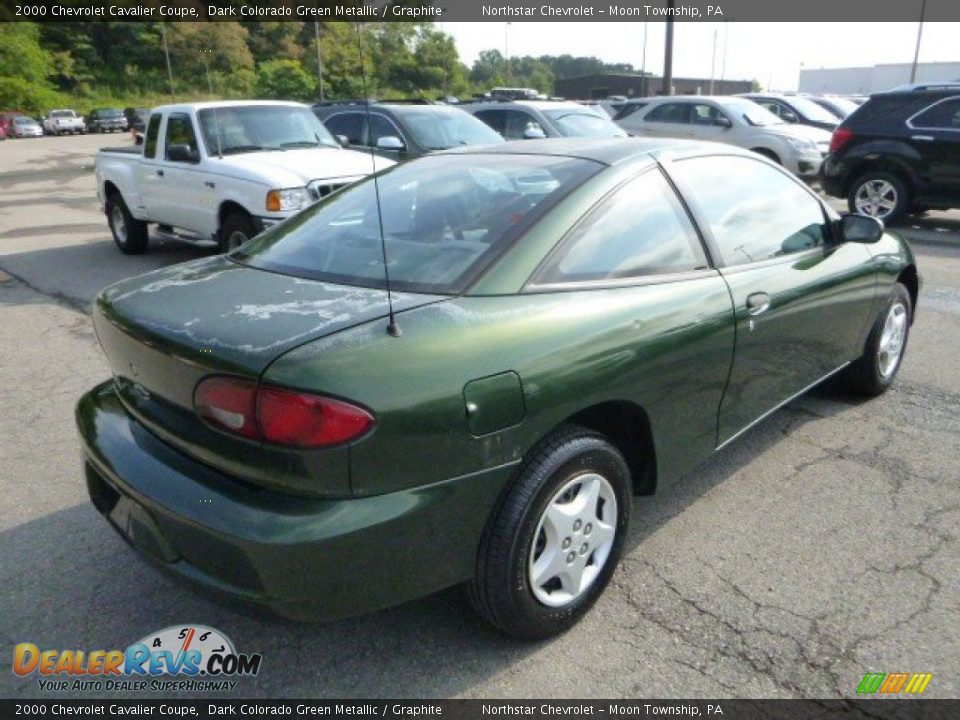 2000 Chevrolet Cavalier Coupe Dark Colorado Green Metallic / Graphite Photo #3