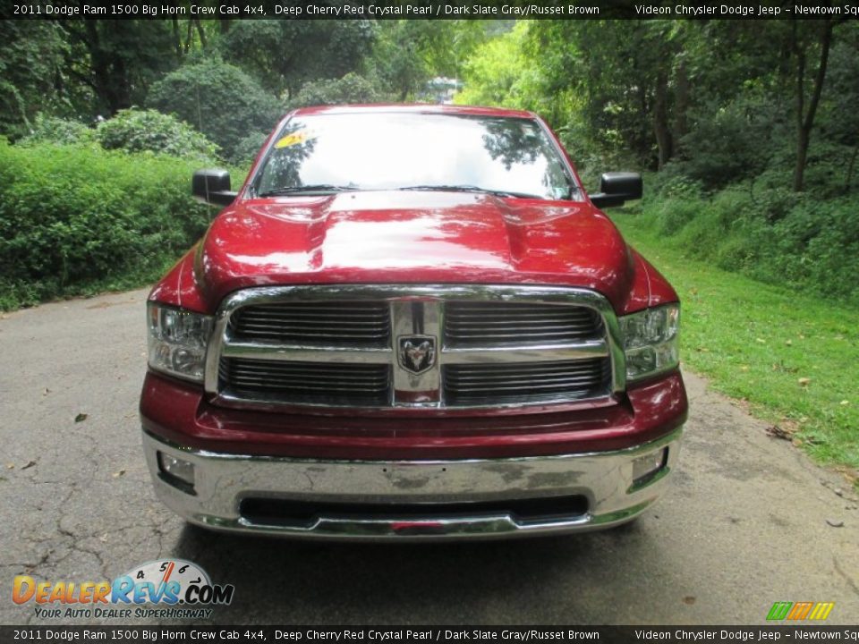 2011 Dodge Ram 1500 Big Horn Crew Cab 4x4 Deep Cherry Red Crystal Pearl / Dark Slate Gray/Russet Brown Photo #9