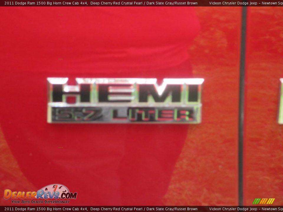 2011 Dodge Ram 1500 Big Horn Crew Cab 4x4 Deep Cherry Red Crystal Pearl / Dark Slate Gray/Russet Brown Photo #13