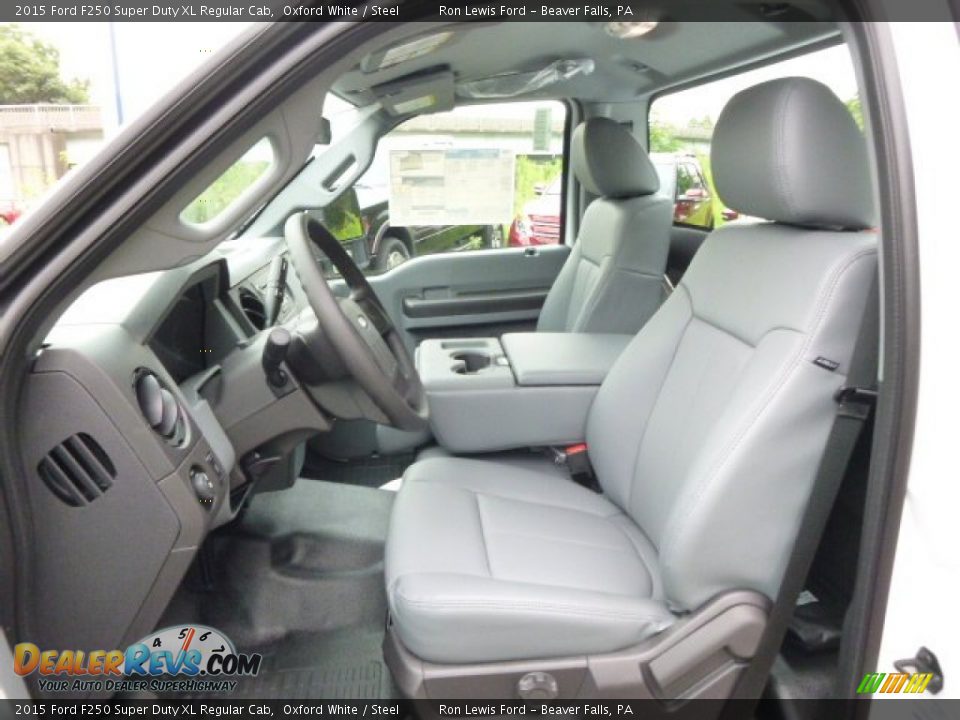 2015 Ford F250 Super Duty XL Regular Cab Oxford White / Steel Photo #10