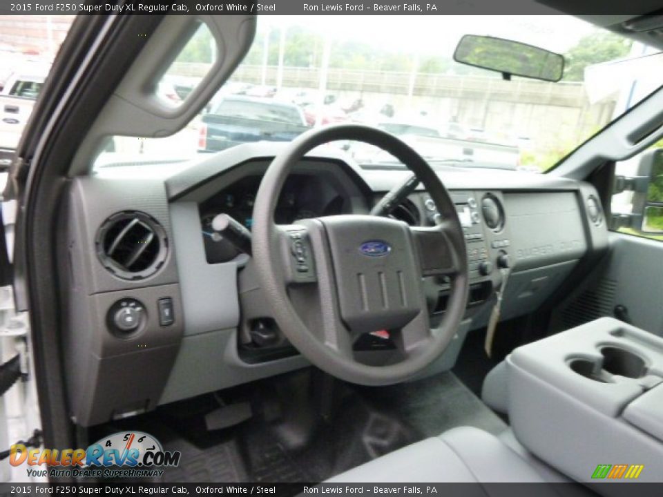 2015 Ford F250 Super Duty XL Regular Cab Oxford White / Steel Photo #11