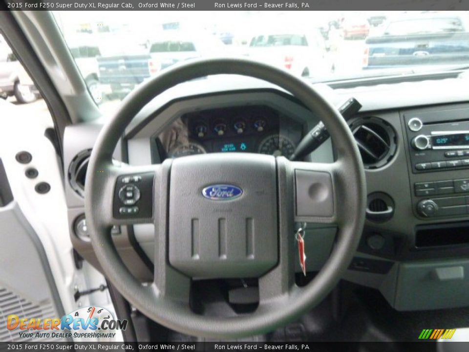 2015 Ford F250 Super Duty XL Regular Cab Oxford White / Steel Photo #19