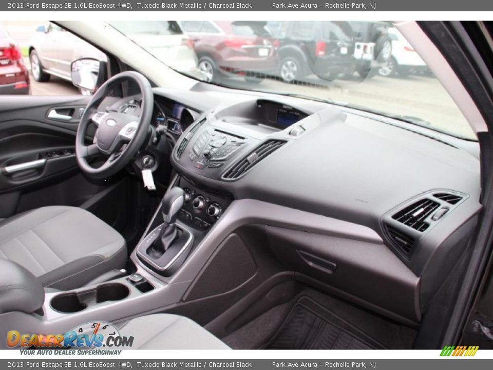 2013 Ford Escape SE 1.6L EcoBoost 4WD Tuxedo Black Metallic / Charcoal Black Photo #25