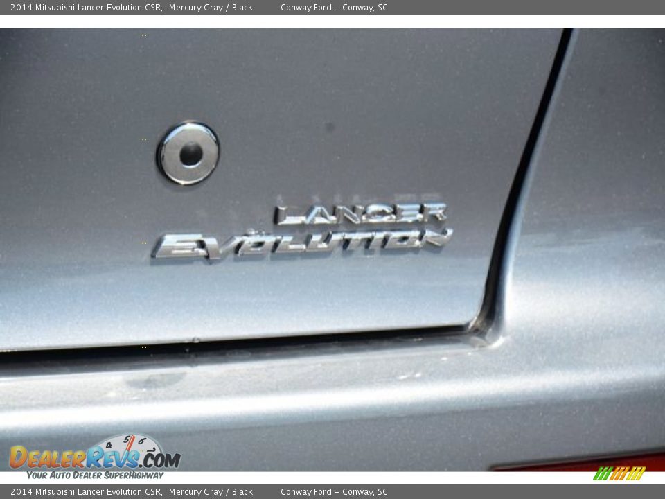 2014 Mitsubishi Lancer Evolution GSR Mercury Gray / Black Photo #7