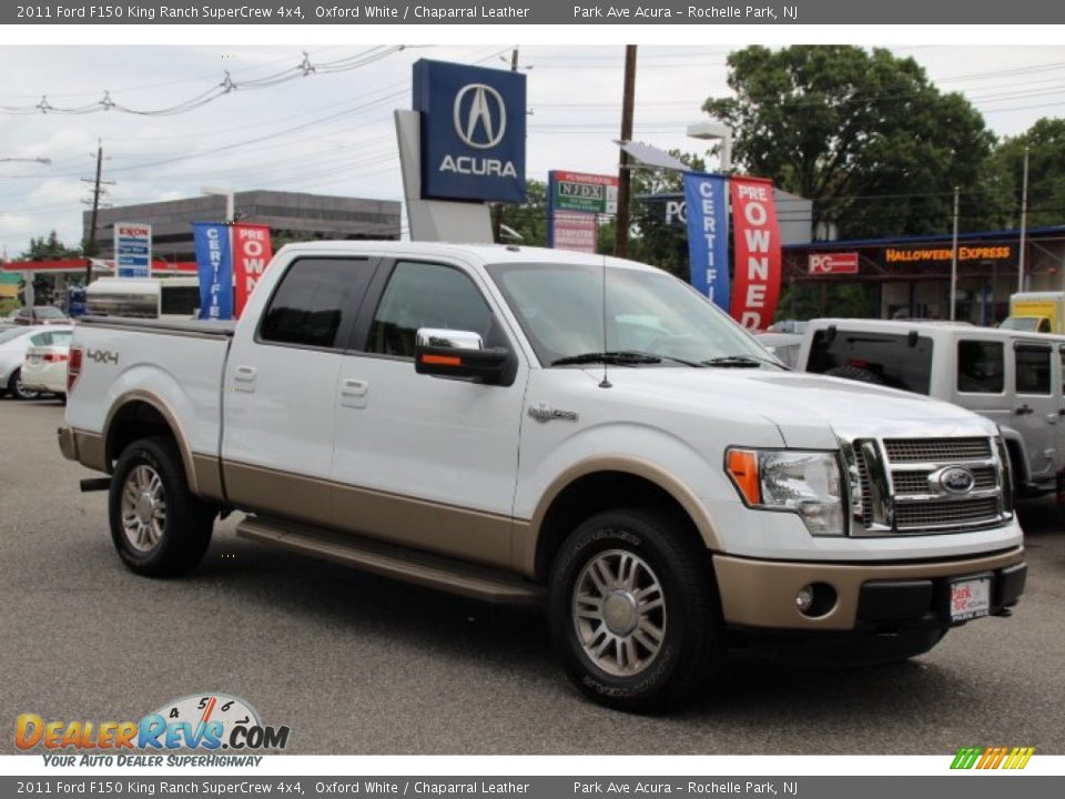 2011 Ford F150 King Ranch SuperCrew 4x4 Oxford White / Chaparral Leather Photo #1