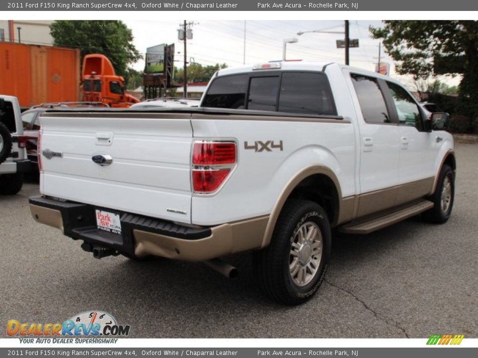 2011 Ford F150 King Ranch SuperCrew 4x4 Oxford White / Chaparral Leather Photo #3