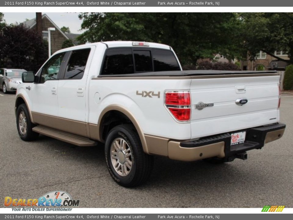 2011 Ford F150 King Ranch SuperCrew 4x4 Oxford White / Chaparral Leather Photo #5