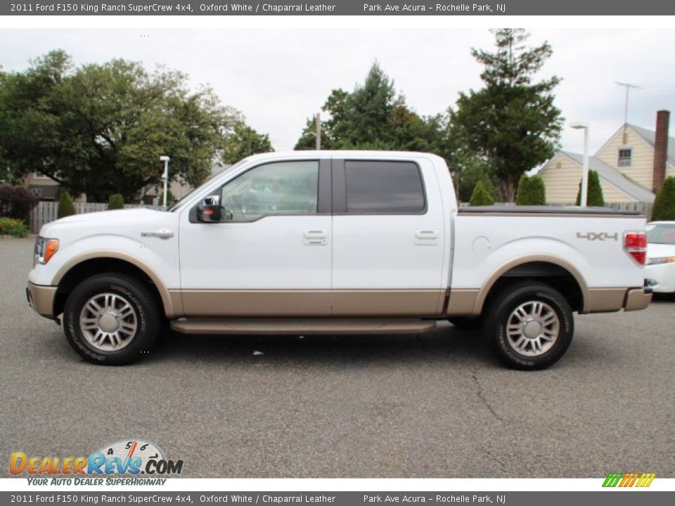 2011 Ford F150 King Ranch SuperCrew 4x4 Oxford White / Chaparral Leather Photo #6