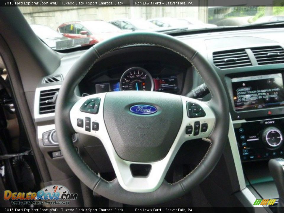 2015 Ford Explorer Sport 4WD Steering Wheel Photo #19