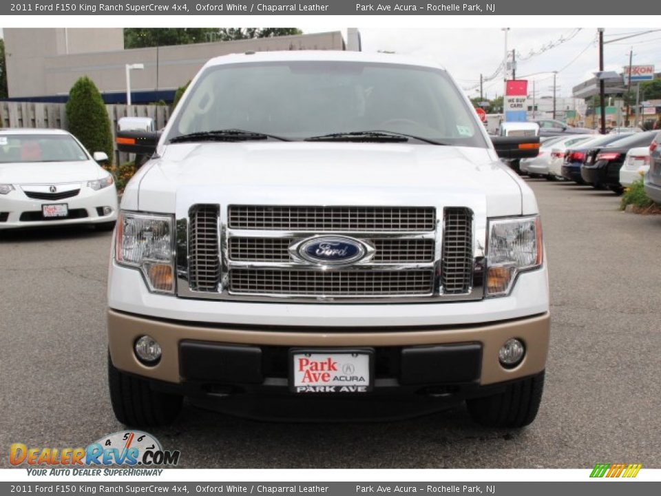 2011 Ford F150 King Ranch SuperCrew 4x4 Oxford White / Chaparral Leather Photo #8