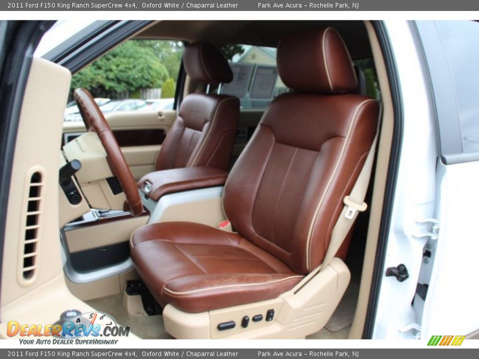 2011 Ford F150 King Ranch SuperCrew 4x4 Oxford White / Chaparral Leather Photo #14