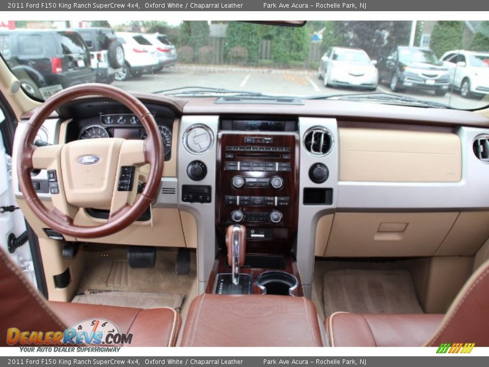 2011 Ford F150 King Ranch SuperCrew 4x4 Oxford White / Chaparral Leather Photo #16