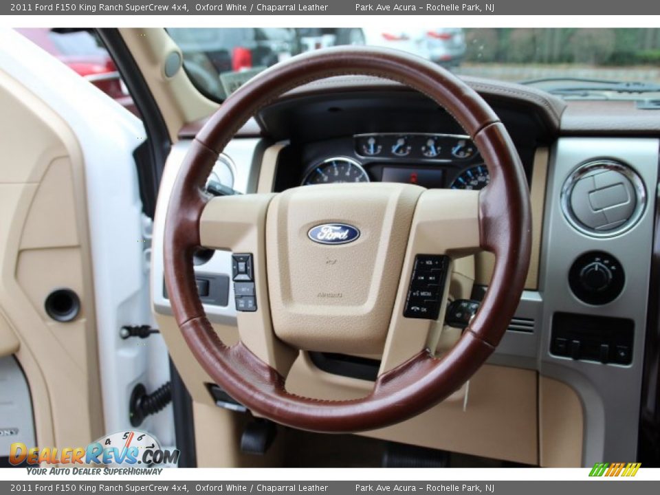 2011 Ford F150 King Ranch SuperCrew 4x4 Oxford White / Chaparral Leather Photo #19