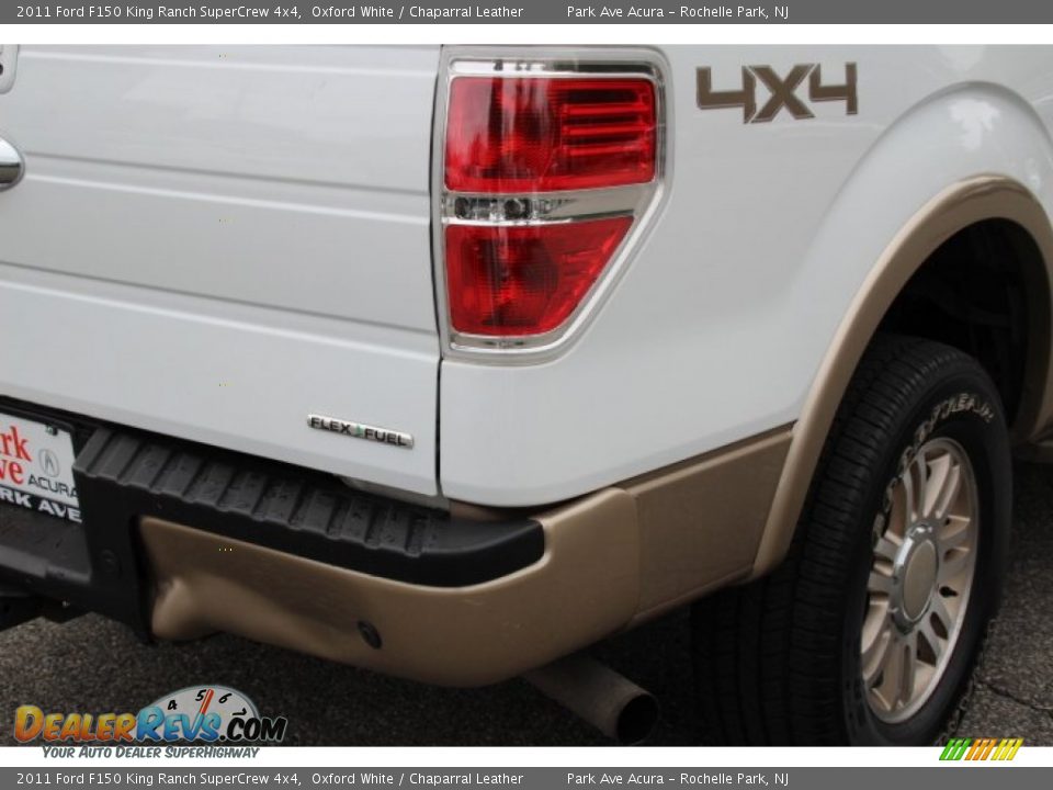 2011 Ford F150 King Ranch SuperCrew 4x4 Oxford White / Chaparral Leather Photo #24