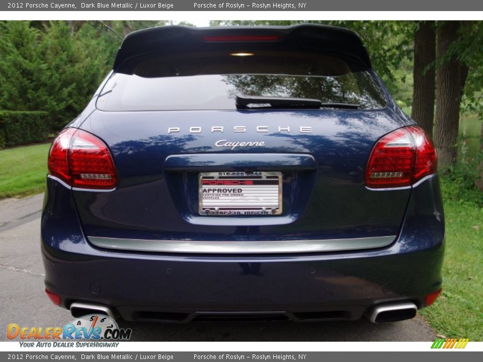 2012 Porsche Cayenne Dark Blue Metallic / Luxor Beige Photo #5