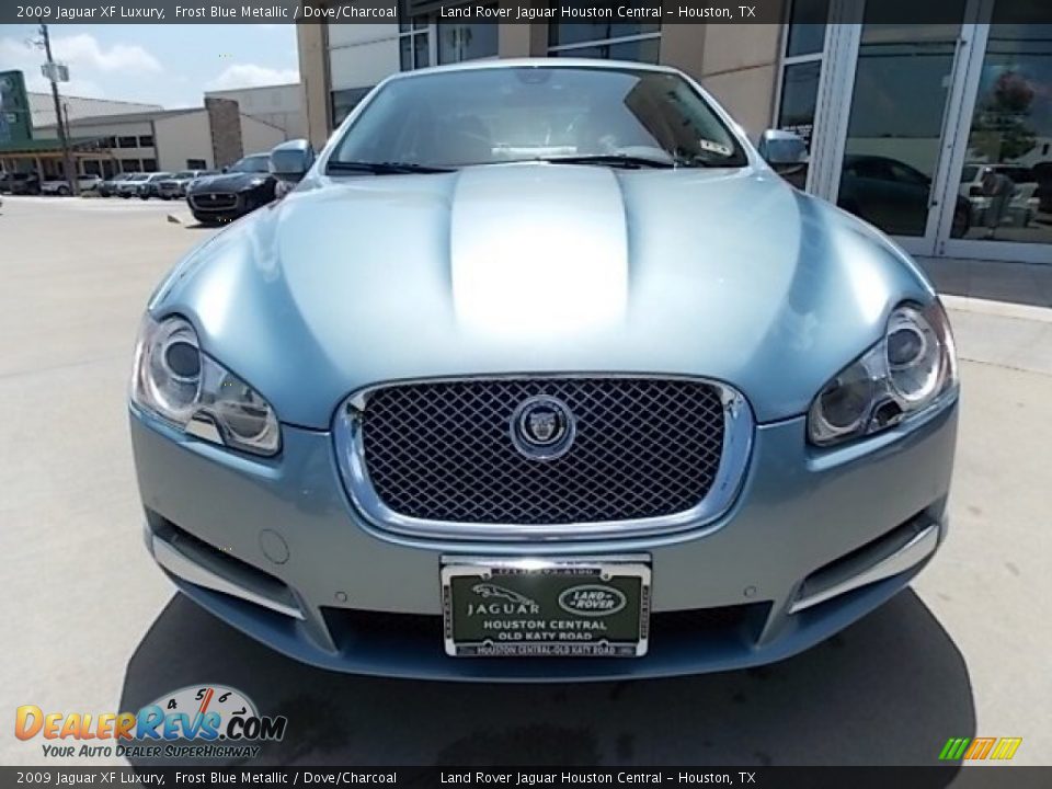 2009 Jaguar XF Luxury Frost Blue Metallic / Dove/Charcoal Photo #11