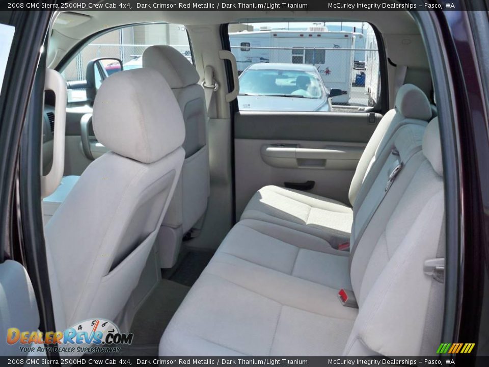 2008 GMC Sierra 2500HD Crew Cab 4x4 Dark Crimson Red Metallic / Dark Titanium/Light Titanium Photo #5