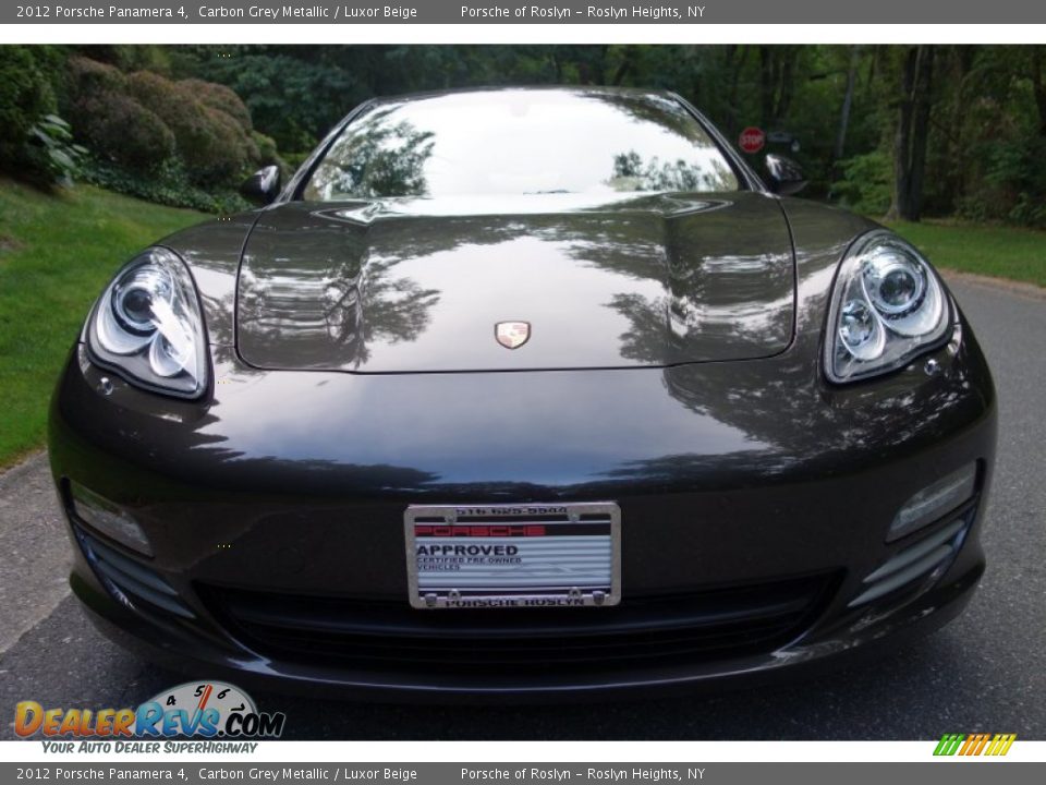 2012 Porsche Panamera 4 Carbon Grey Metallic / Luxor Beige Photo #2