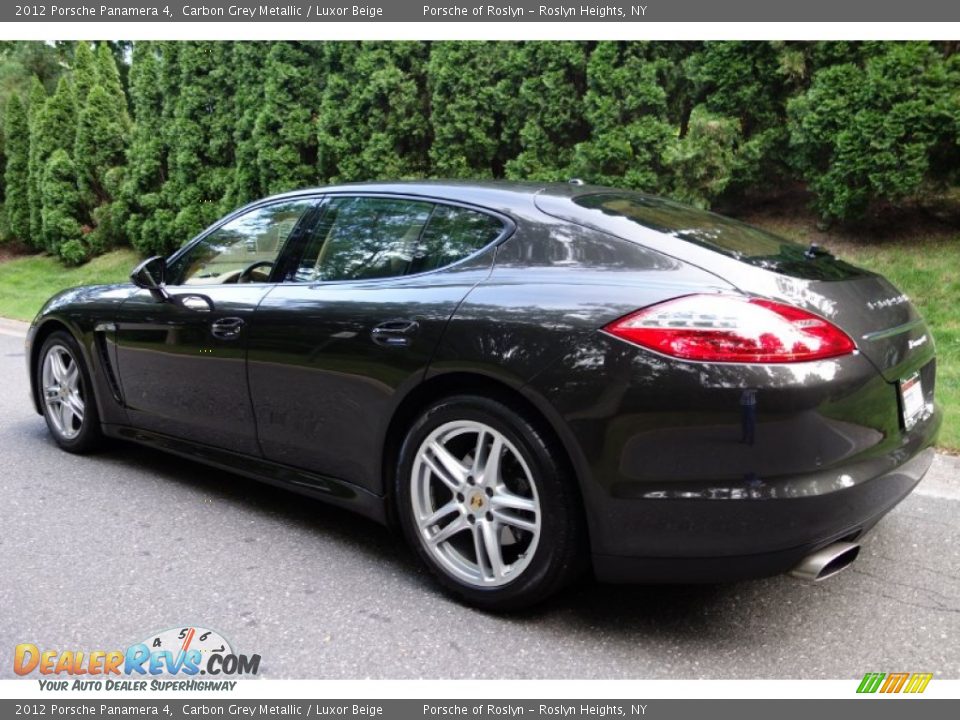 2012 Porsche Panamera 4 Carbon Grey Metallic / Luxor Beige Photo #4